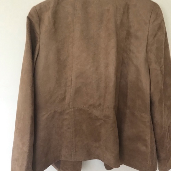 Sears Tradition Women Tan Blazer new without tag size 16 100% Polyester Lining - Picture 2 of 2